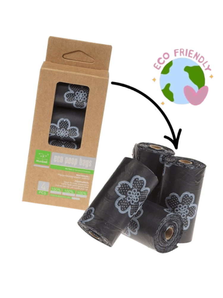 Biodegradowalne woreczki na psie odchody – czarne – 4×15 szt