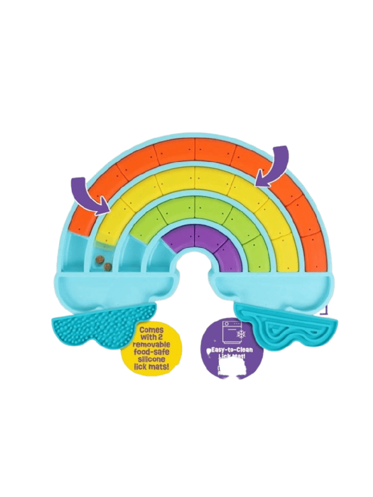 Łamigłówka CALMING RAINBOW & LICK MATS- gra logiczna i mata do lizania dla psa