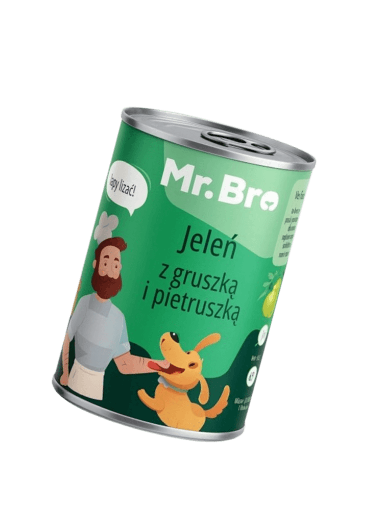 Mokra Karma Jeleń z Gruszką i pietruszką 400 g – Monoproteinowa
