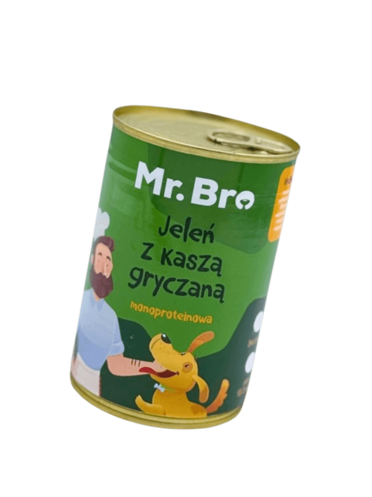 Mokra Karma Jeleń z Kaszą Gryczaną 400 g – Monoproteinowa