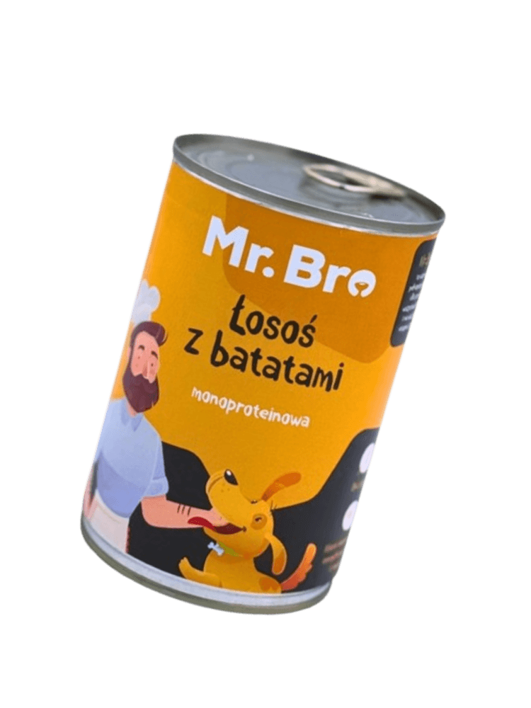 Mokra Karma Łosoś z batatami 400 g – Monoproteinowa