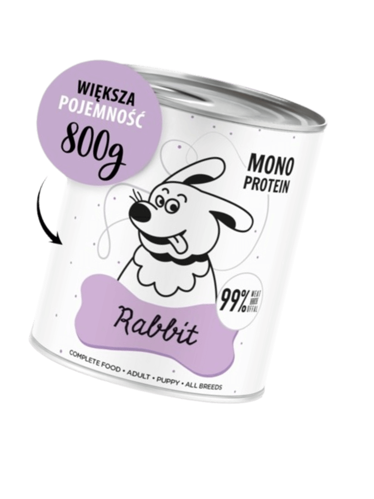 Karma mokra Rabbit (królik) 800g