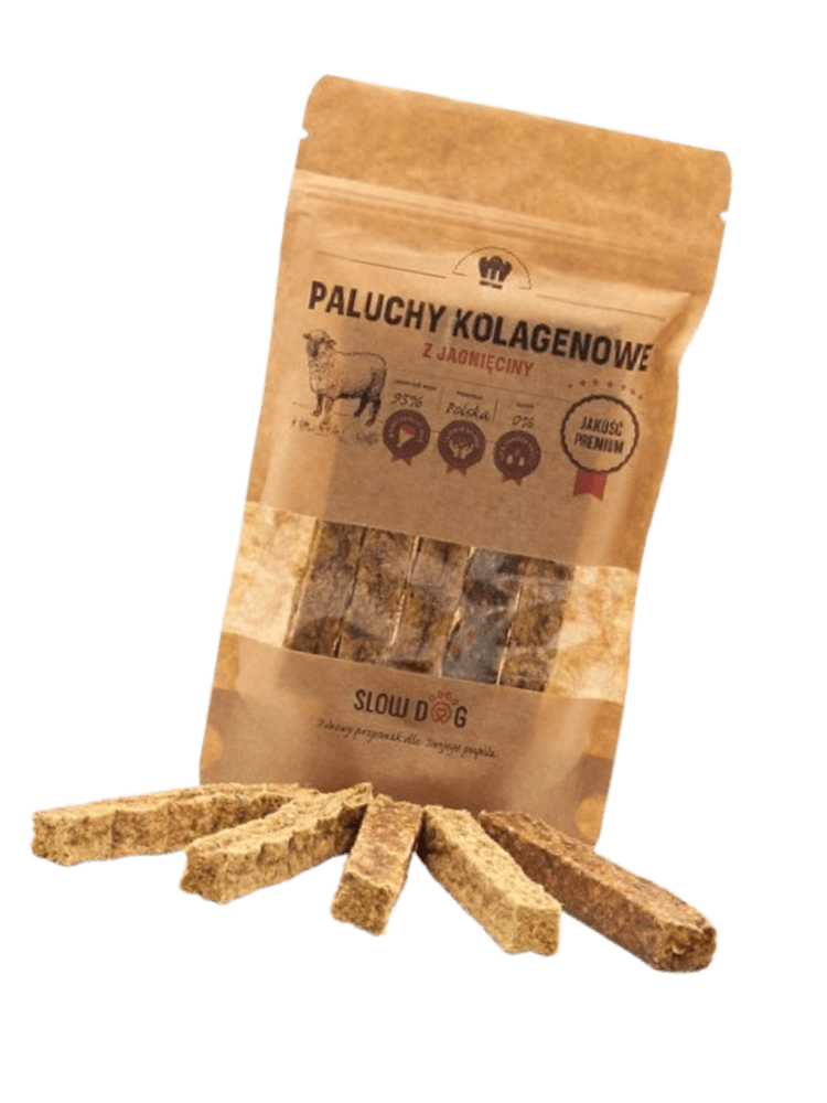 Paluchy kolagenowe z jagnięciny – 95% jagnięciny + 5% kolagenu, 100 g