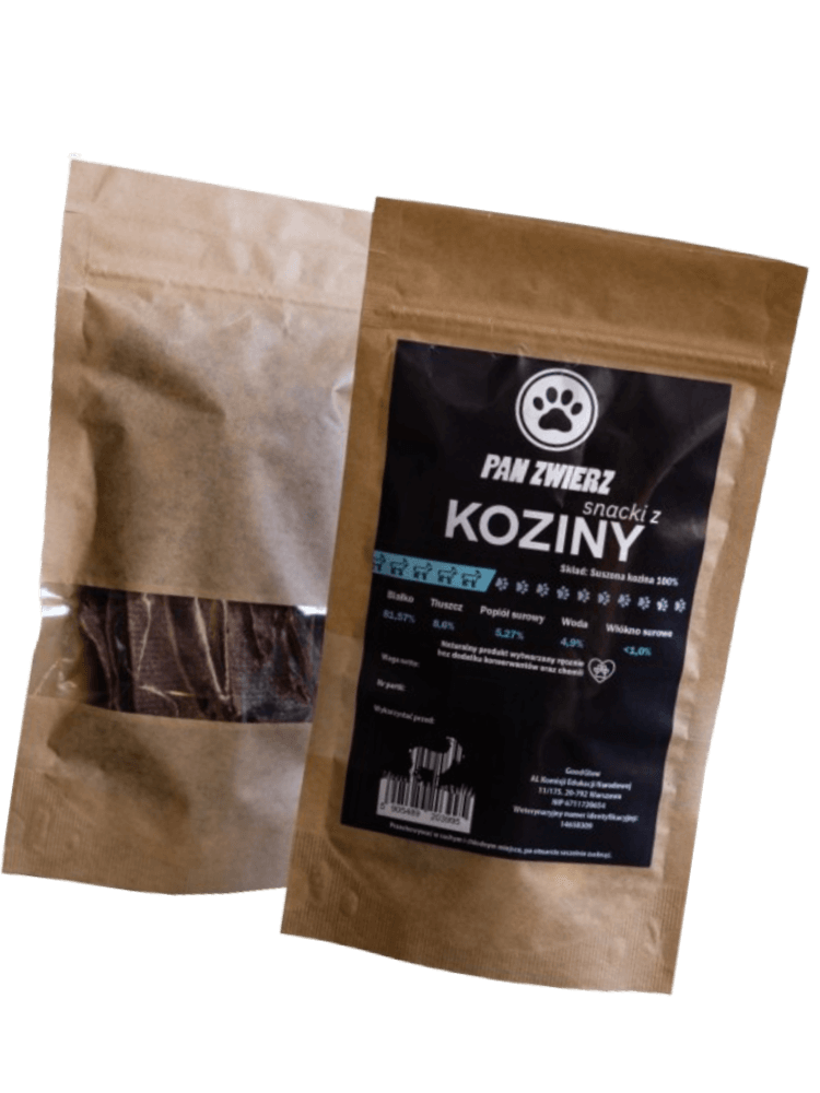 Kozina – Naturalne, suszone smaczki dla psa i kota,  25 g