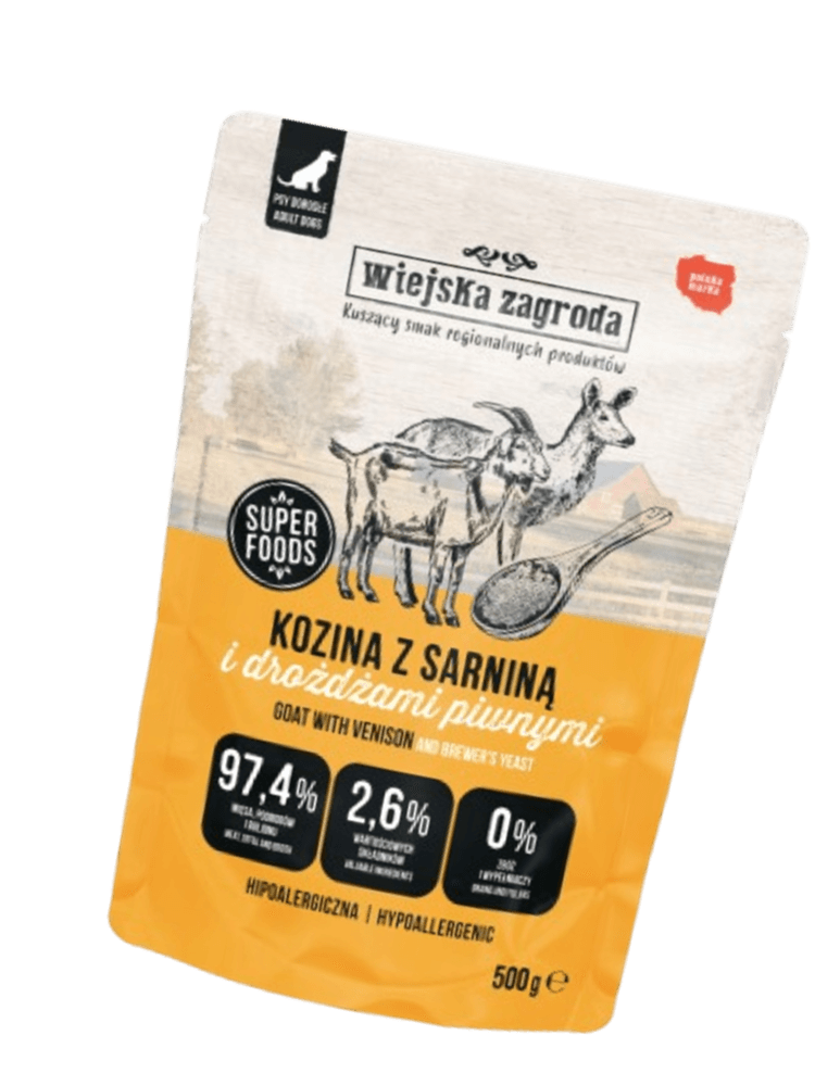 Mokra karma monobiałkowa dla psa Kozina z Sarniną 500 g