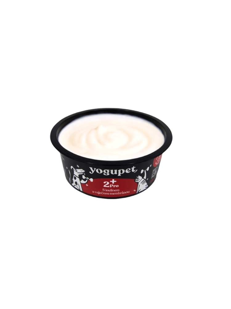 Jogurt 2+Pro – z membraną jaja, wysokobiałkowy jogurt dla psa i kota, 110 g