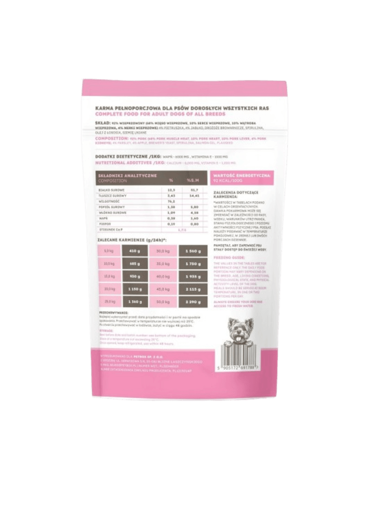 Mokra Karma Wieprzowina Adult Saszetka 500 g
