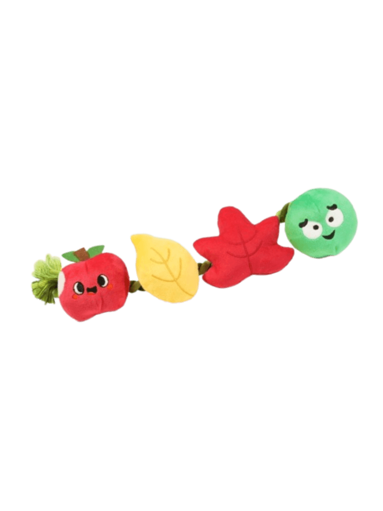 Autumn Tailz – Apple and Worm – szarpak dla psa z jesiennymi elementami