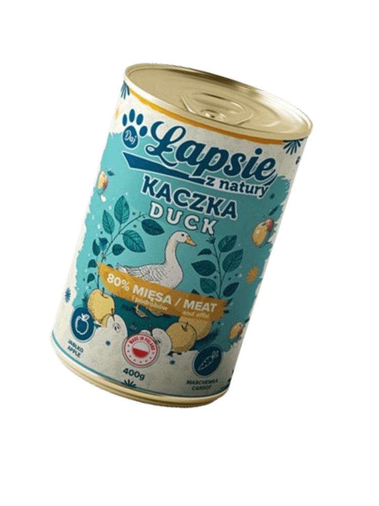 Karma mokra dla psów monobiałkowa Kaczka z Jabłkiem 400 g