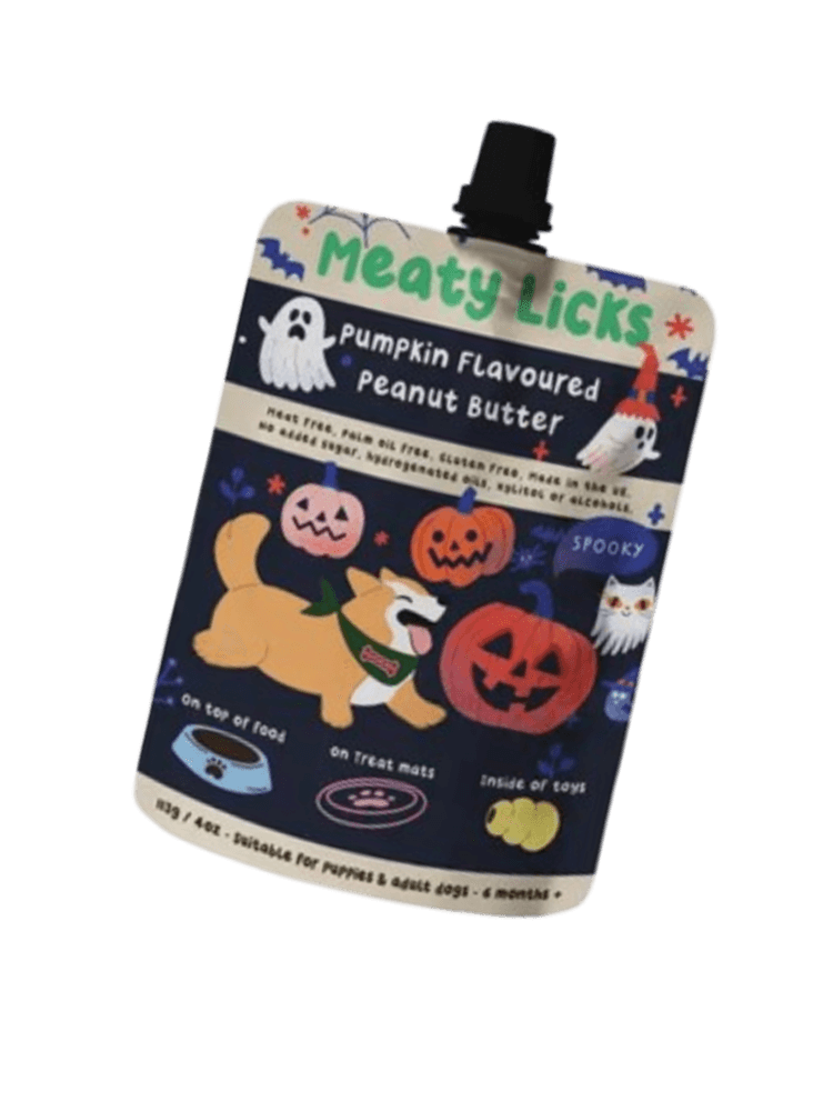Dynia Halloween aromatyczne masło orzechowe dla psów 113 g