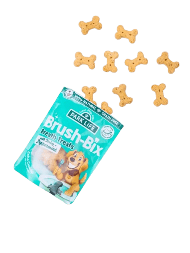 Brush-Bix Ciastka dla psów z indykiem i miętą pieprzową 100 g