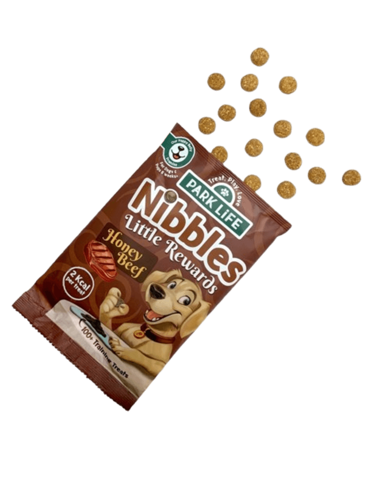 Nibbles Little Rewards  –  treningowe przysmaki – o smaku wołowiny w miodzie  80 g