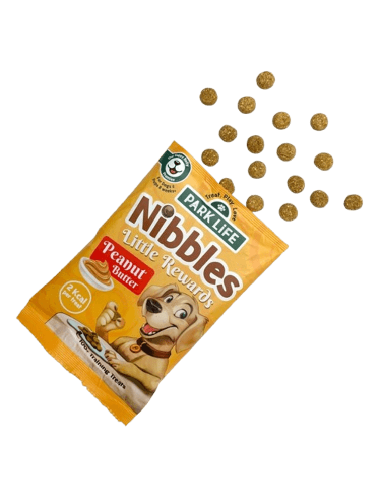 Nibbles Little Rewards  –  treningowe przysmaki – o smaku masła orzechowego 80 g