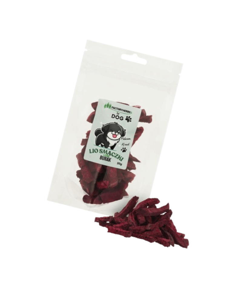 FOR DOG Liofilizowane smaczki dla psa burak 20 g