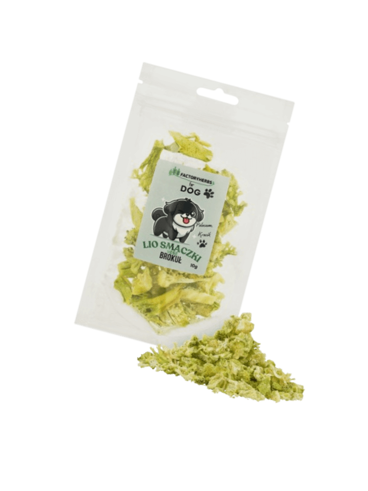 FOR DOG Liofilizowane smaczki dla psa brokuł 10 g