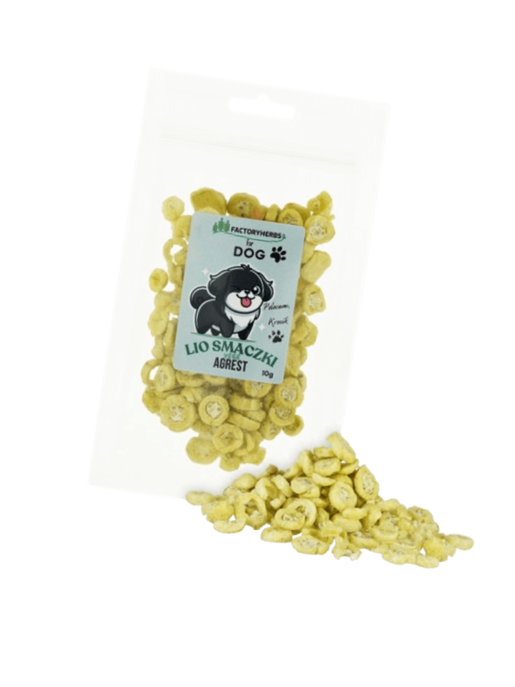 FOR DOG Liofilizowane smaczki dla psa agrest 10 g