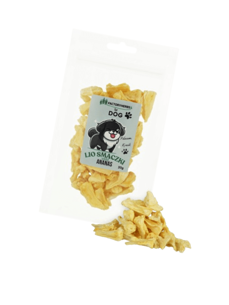 FOR DOG Liofilizowane smaczki dla psa ananas 20 g