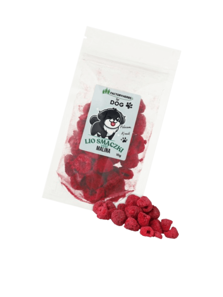 FOR DOG Liofilizowane smaczki dla psa malina 10 g