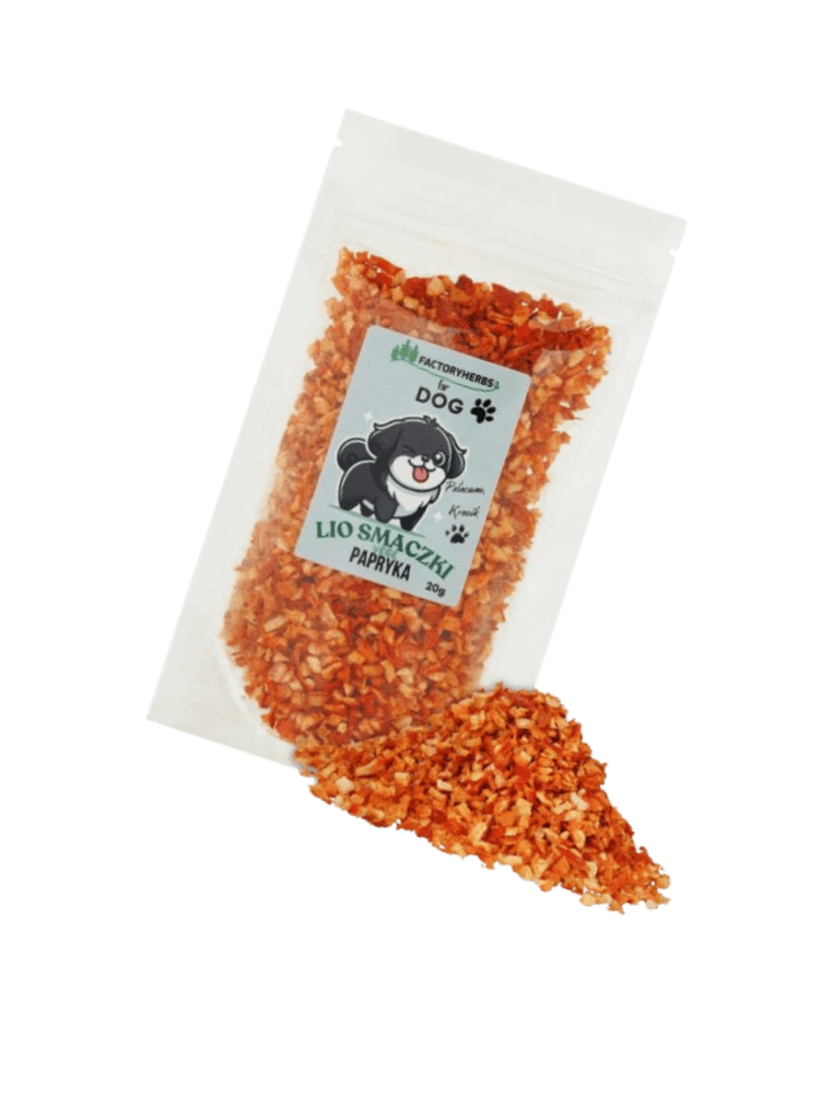 FOR DOG Liofilizowane smaczki dla psa papryka 20 g
