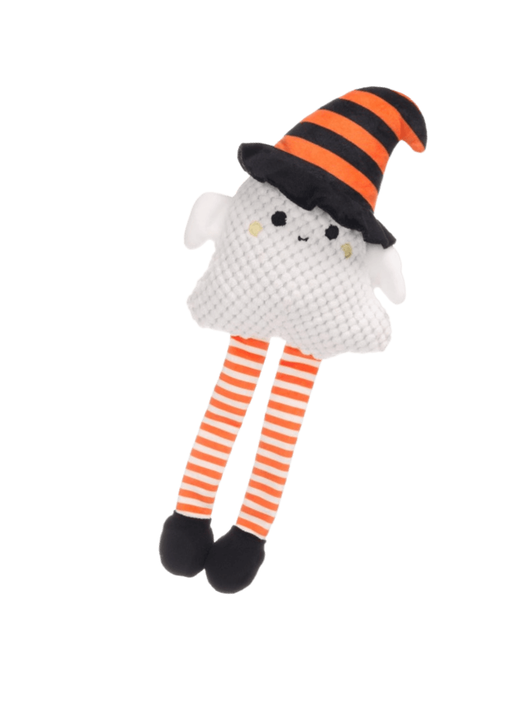 Halloween duszek w kapeluszu pluszowa zabawka dla psa