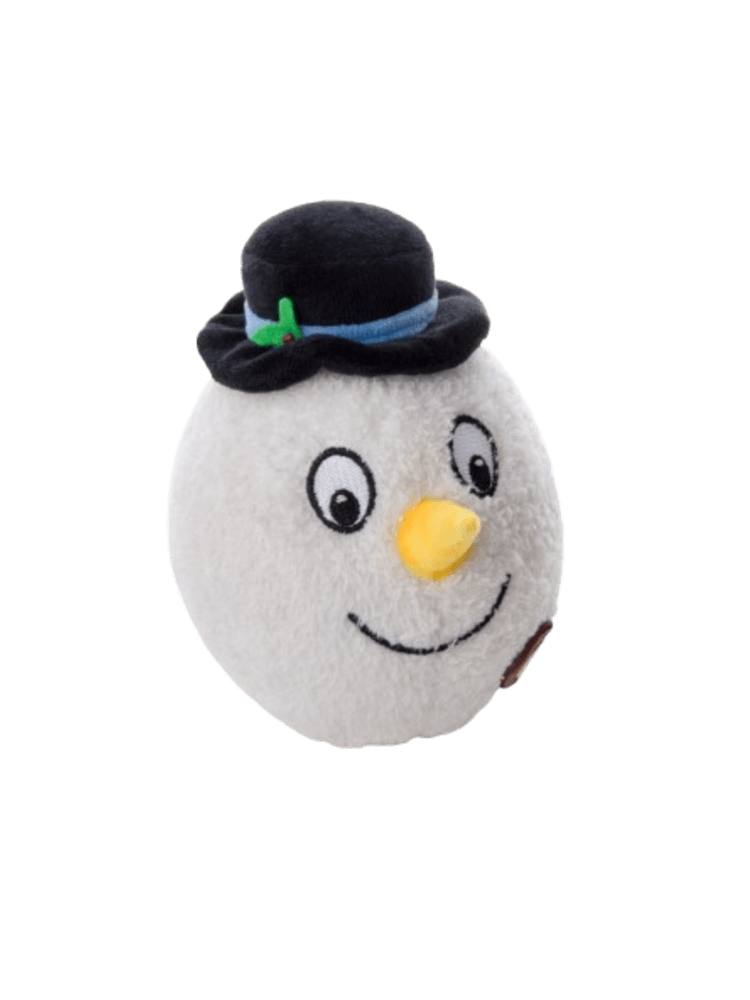 Pluszowa kula śnieżna X-Mas, 15 cm, pluszowa piszcząca świąteczna zabawka dla psów