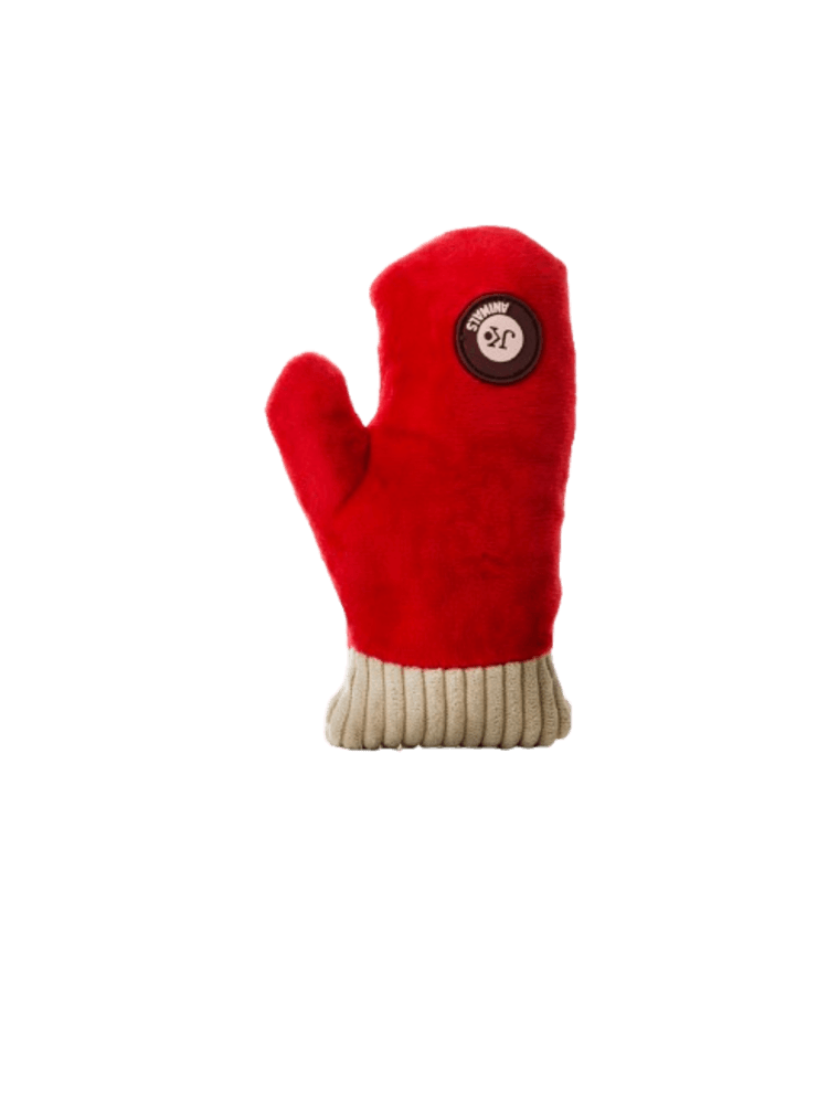 Pluszowa rękawiczka X-Mas, 16 cm, pluszowa piszcząca świąteczna zabawka dla psów
