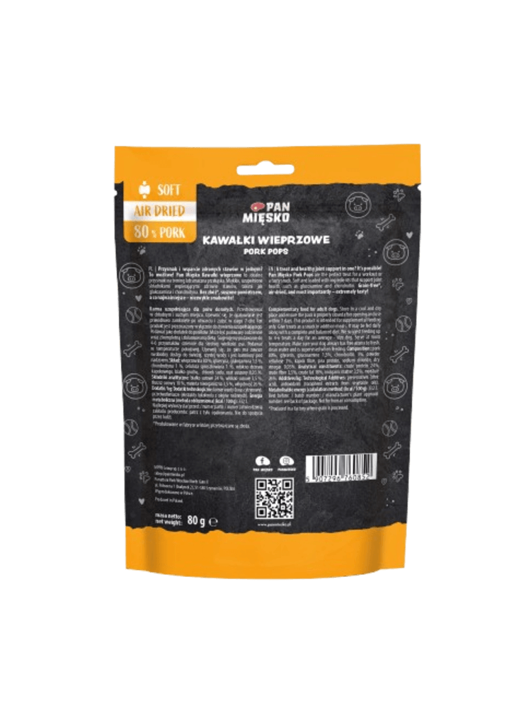 Przysmak dla psa Kawałki wieprzowe 80 g