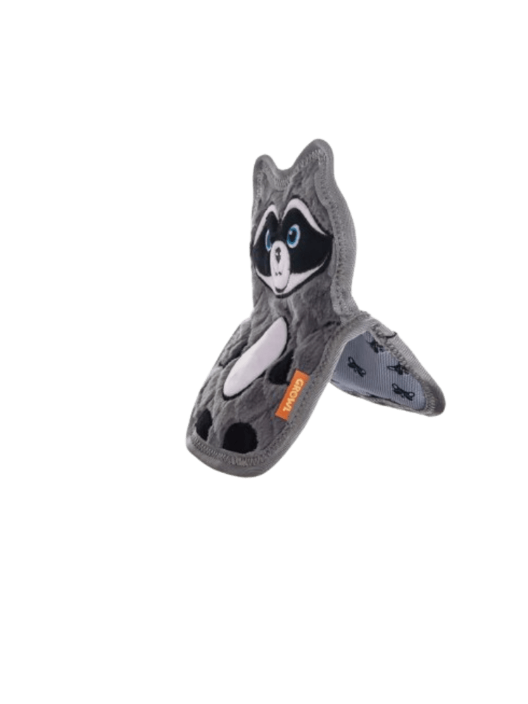 Flip Floppz Randy the Raccoon  – Szop, zabawka dla psa, 22 cm