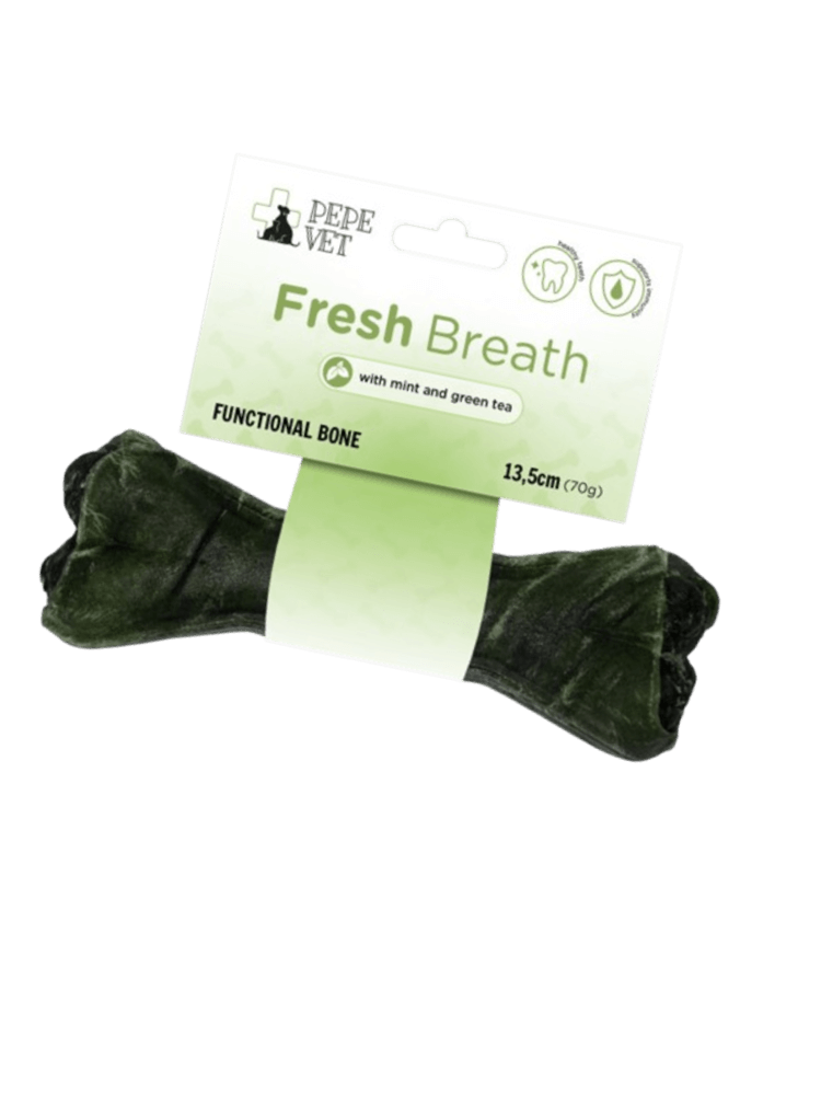 VET Kość funkcjonalna Fresh Breath z miętą i zieloną herbatą 13,5 cm