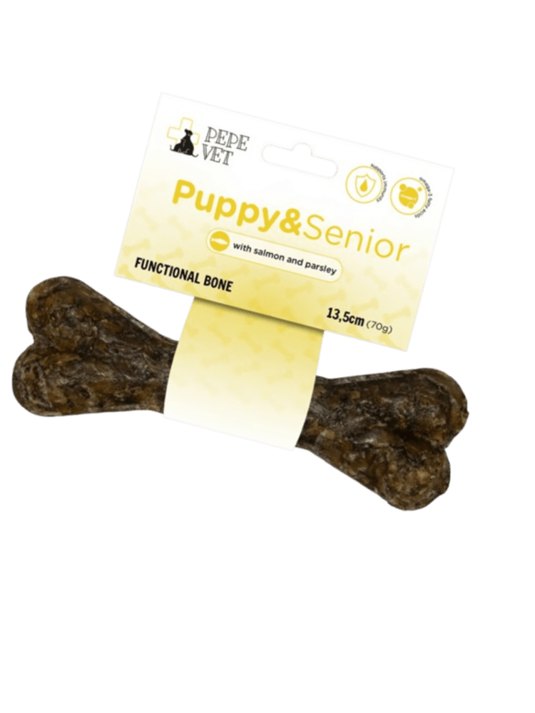 VET Kość funkcjonalna Puppy&Senior z łososiem, pietruszką 13,5 cm