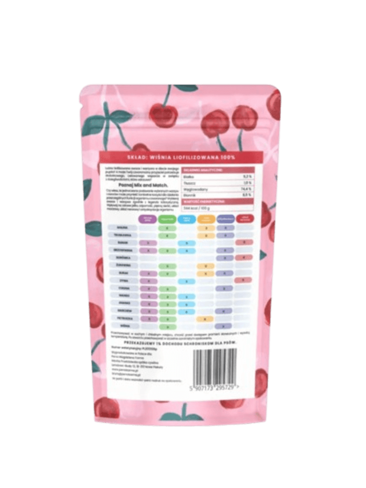 MIX & MATCH Wiśnia Przysmaki liofilizowane 15 g