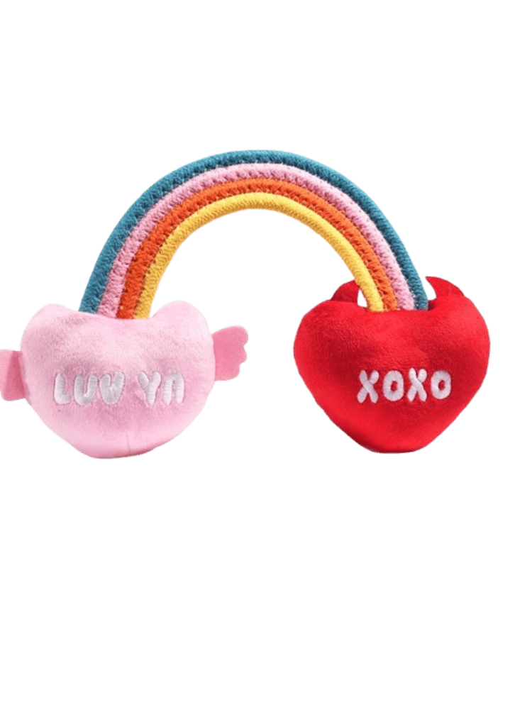 Woof Love – tęczowy szarpak z sercem
