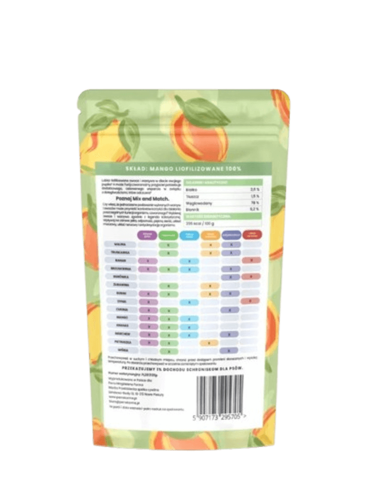 MIX & MATCH Mango Przysmaki liofilizowane 20 g