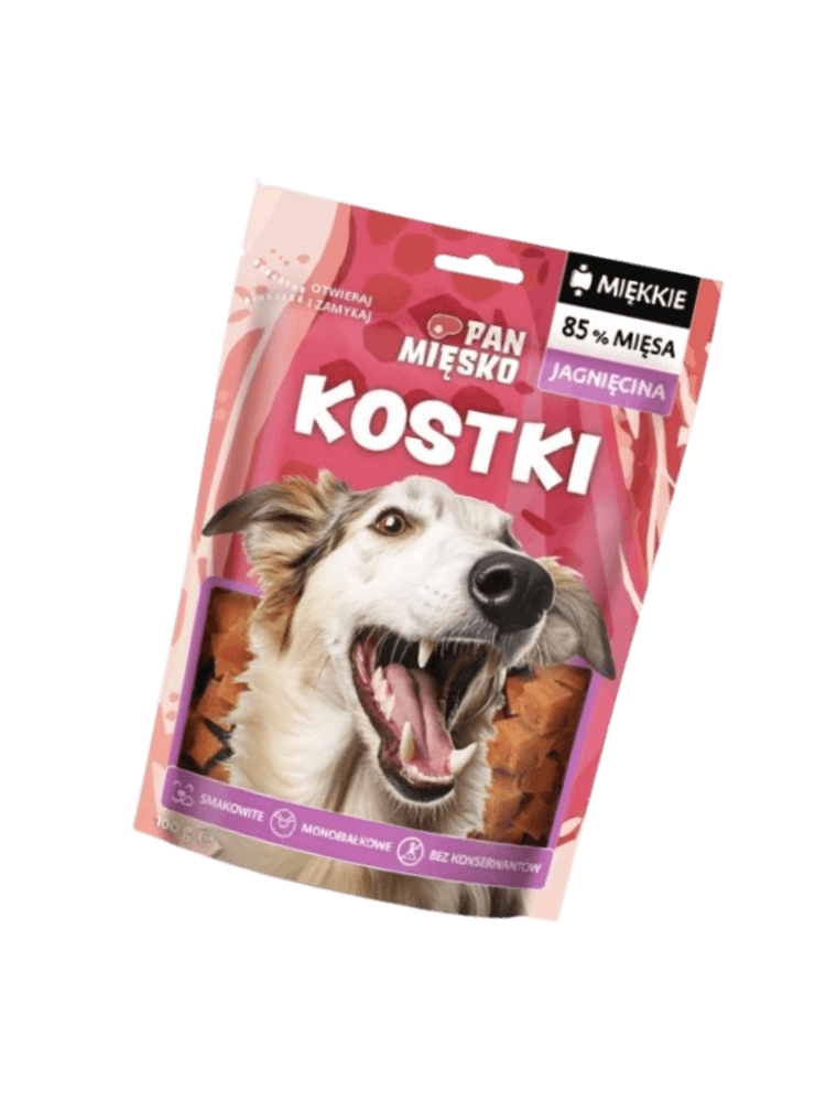 Przysmak dla psa Kostki jagnięce 100 g
