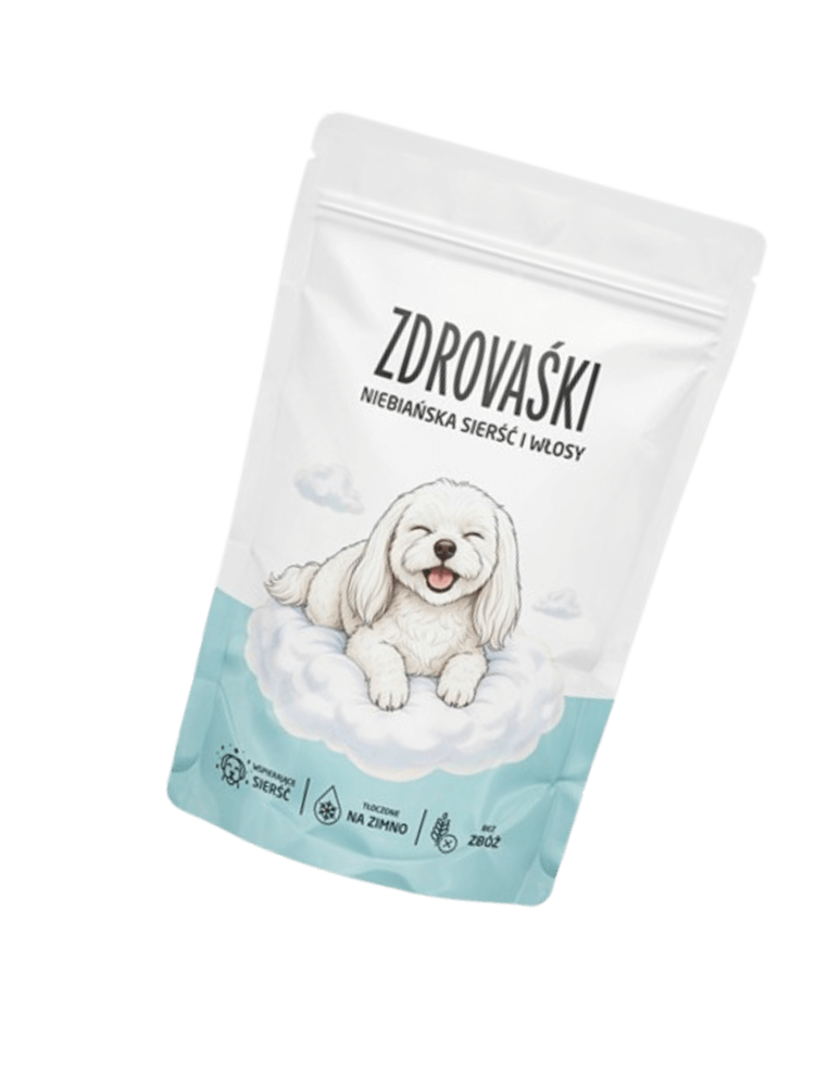 Zdrovaśki Suplementy dla psa Niebiańska sierść i włosy 160 g