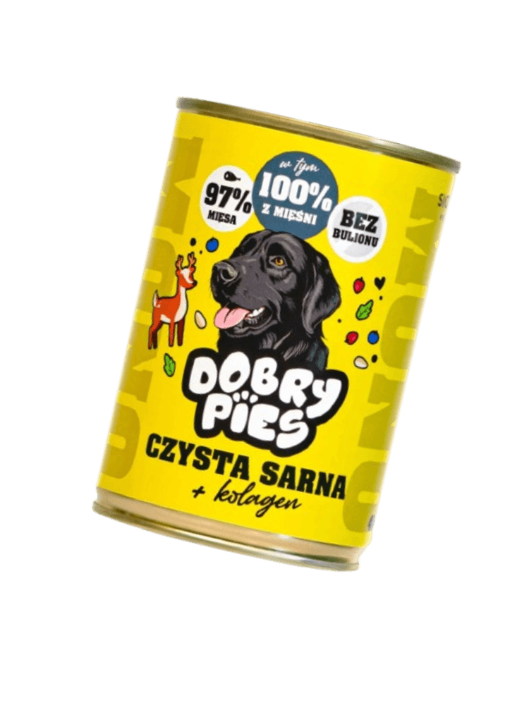 Mokra karma dla psa Czysta Sarna + kolagen 400 g
