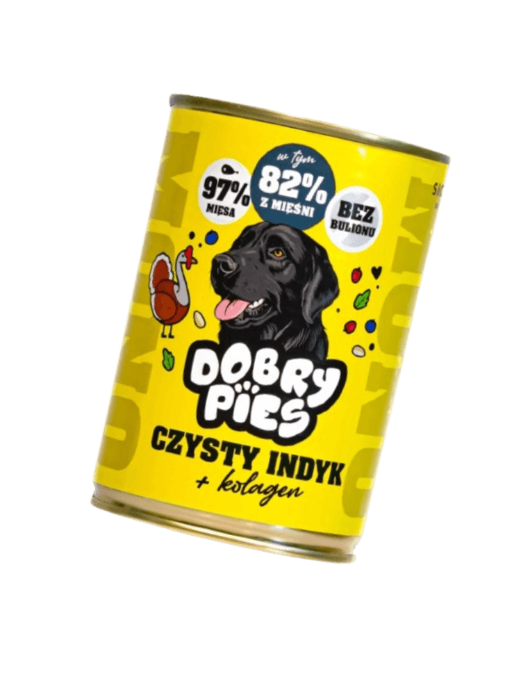 Mokra karma dla psa Czysty Indyk+ kolagen 400 g