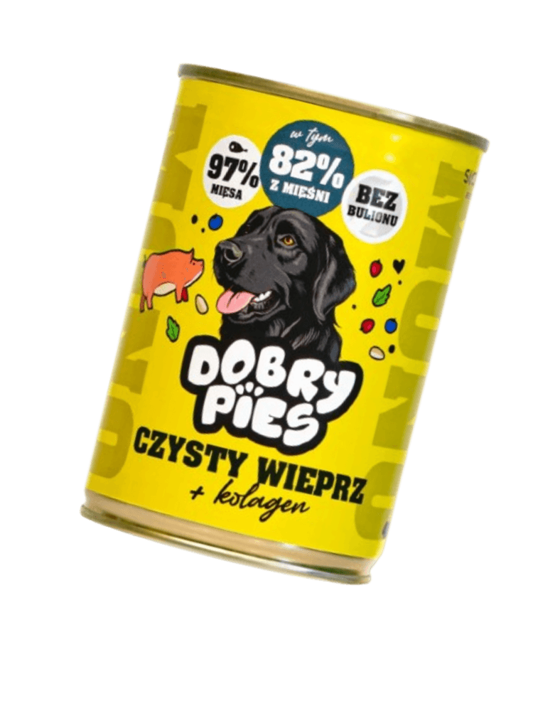 Mokra karma dla psa Czysta wieprzowina + kolagen 400 g