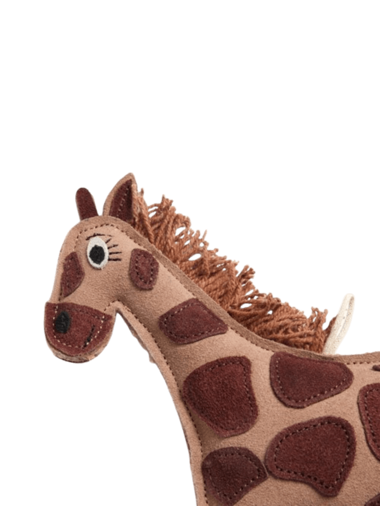 Gerald the Giraffe  ekologiczna zabawka dla psa z naturalnej juty i zamszu